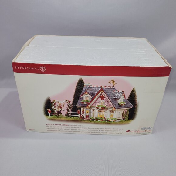 Department 56 Snow Village Christmas Hearts & Blooms Cottage Building WORKS - Picture 1 of 8
